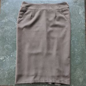 Mendocino Brown pencil skirt